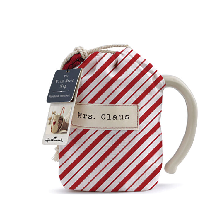 Hallmark Demdaco Mrs. Claus Red Heart Holiday Mug 16 Oz