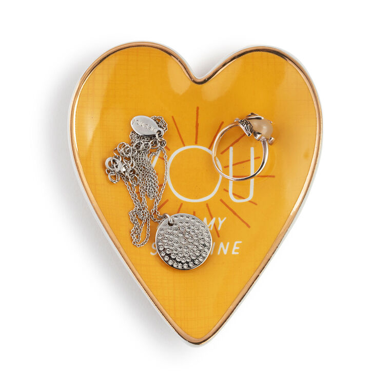 Hallmark Demdaco My Sunshine Art Heart Trinket Dish