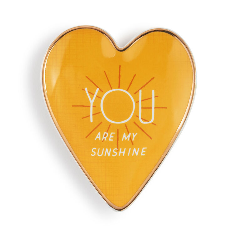 hallmark Demdaco My Sunshine Art Heart Trinket Dish