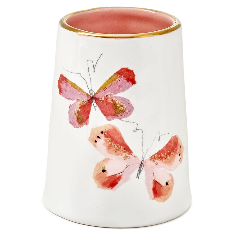 hallmark Demdaco Picked With Love Mini Butterfly Vase 3.5"
