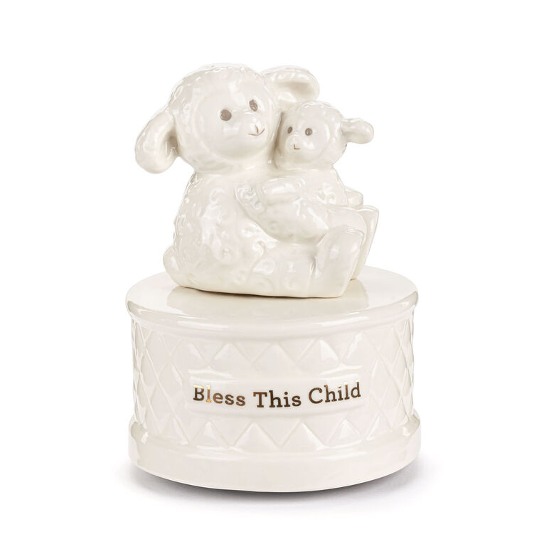 hallmark Demdaco Wrapped in Love Lamb Musical Figurine 5"