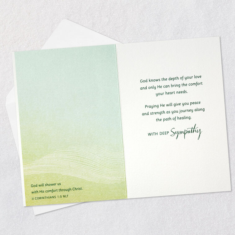 Hallmark Depth Of Your Love Religious Sympathy Card For Loss Of Wife