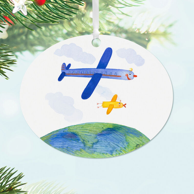 Hallmark Design-Your-Own Horizontal Oval Metal Personalized Ornament Custom Photo