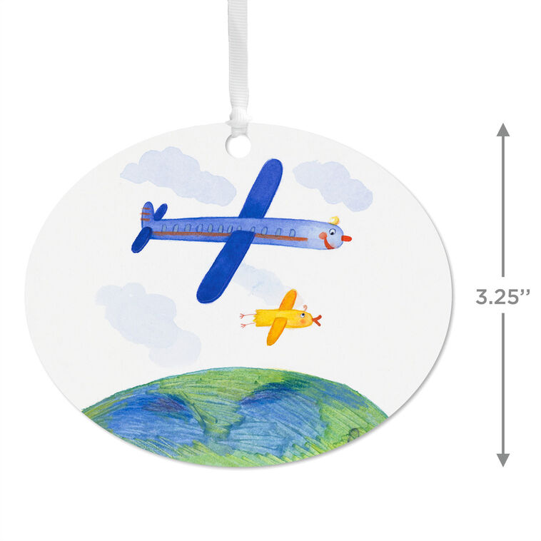 Hallmark Design-Your-Own Horizontal Oval Metal Personalized Ornament Custom Photo