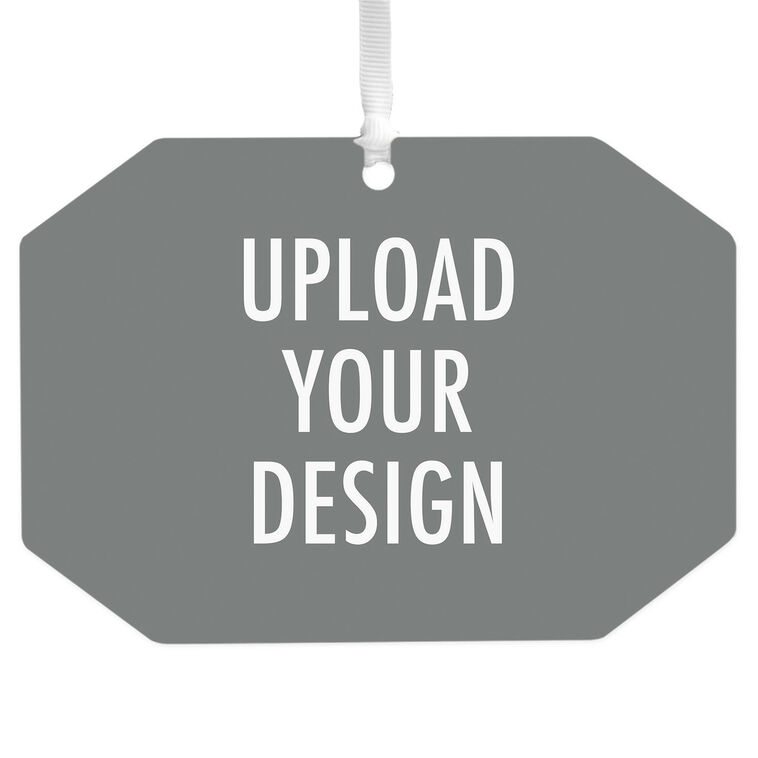 hallmark Design-Your-Own Horizontal Rectangle Metal Personalized Ornament Custom Photo