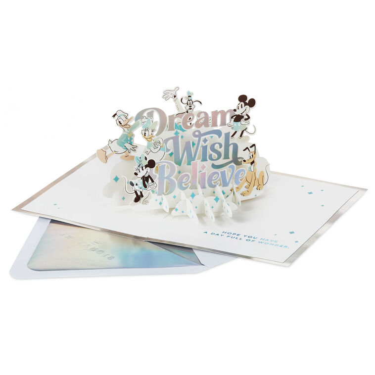Hallmark Disney 100 Years Of Wonder Day Full Of Wonder 3D Pop-Up Card