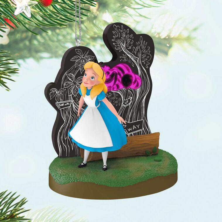 Hallmark Disney Alice In Wonderland And The Cheshire Cat Ornament With Light