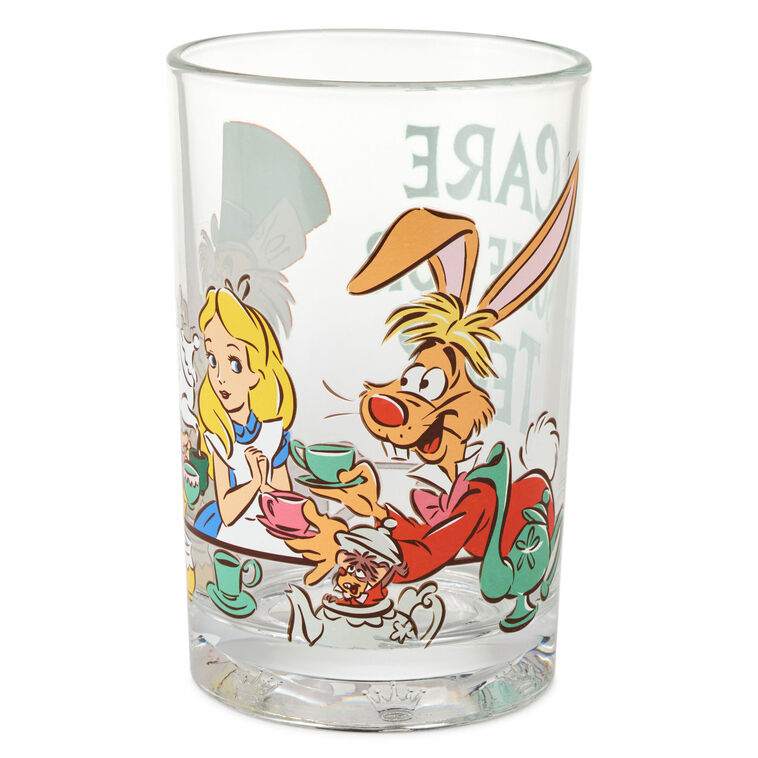 Hallmark Disney Alice In Wonderland Collectible Drinking Glass 13.5 Oz