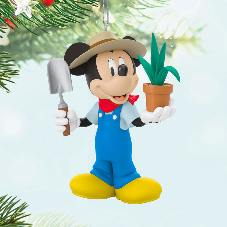 Hallmark Disney All About Mickey Gardener Mickey Ornament