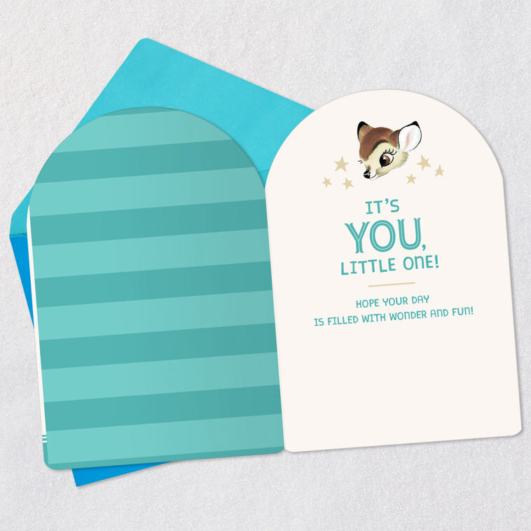 Hallmark Disney Bambi And Thumper Wonder And Fun First Birthday Card For Boys