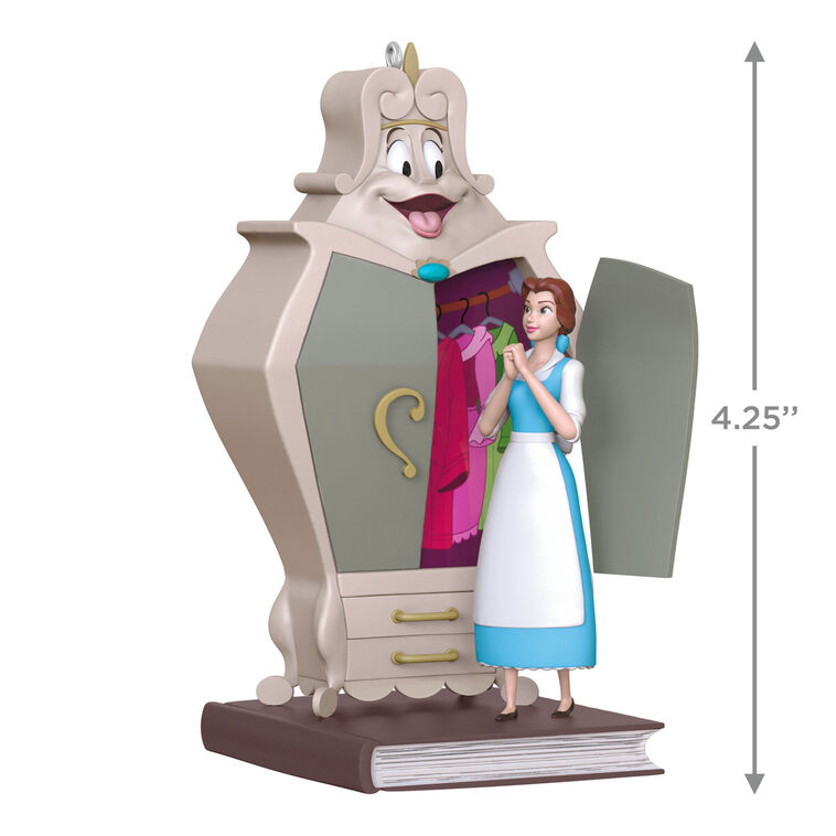 Hallmark Disney Beauty And The Beast Belle With The Wardrobe Ornament