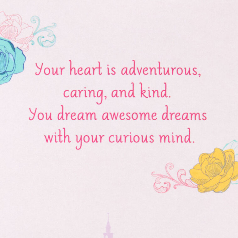 Hallmark Disney Beauty And The Beast So Much More Than A Princess Birthday Card With Bookmark