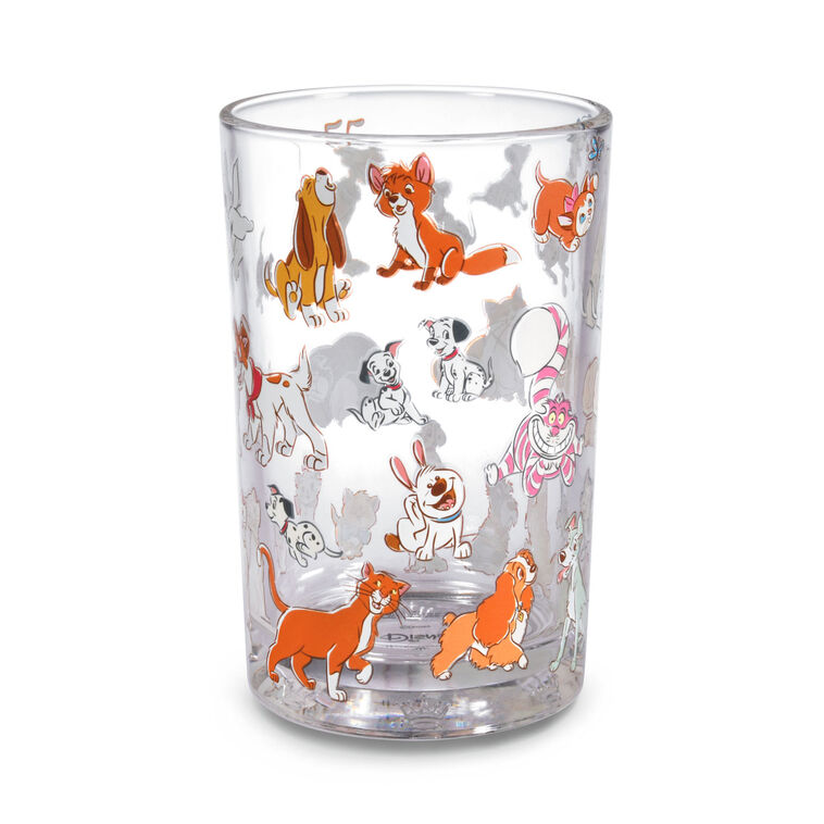 hallmark Disney Cats and Dogs Collectible Drinking Glass 13.5 oz