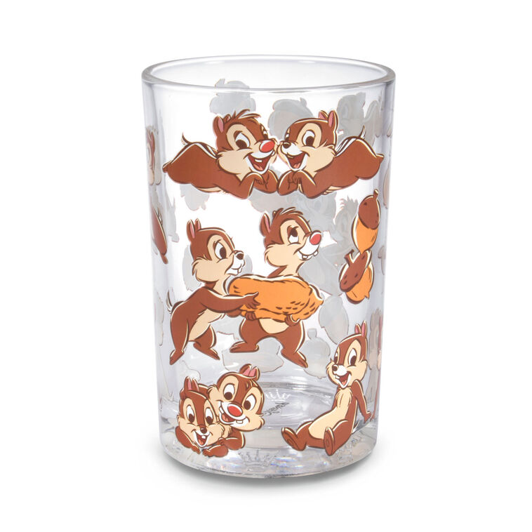 hallmark Disney Chip and Dale Collectible Drinking Glass 13.5 oz