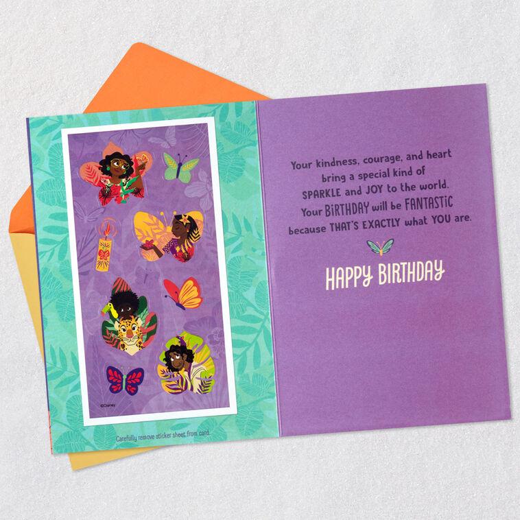 Hallmark Disney Encanto Mirabel Birthday Card For Granddaughter With Stickers