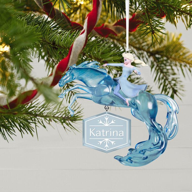 Hallmark Disney Frozen 2 Elsa And Nokk Personalized Ornament Custom Text