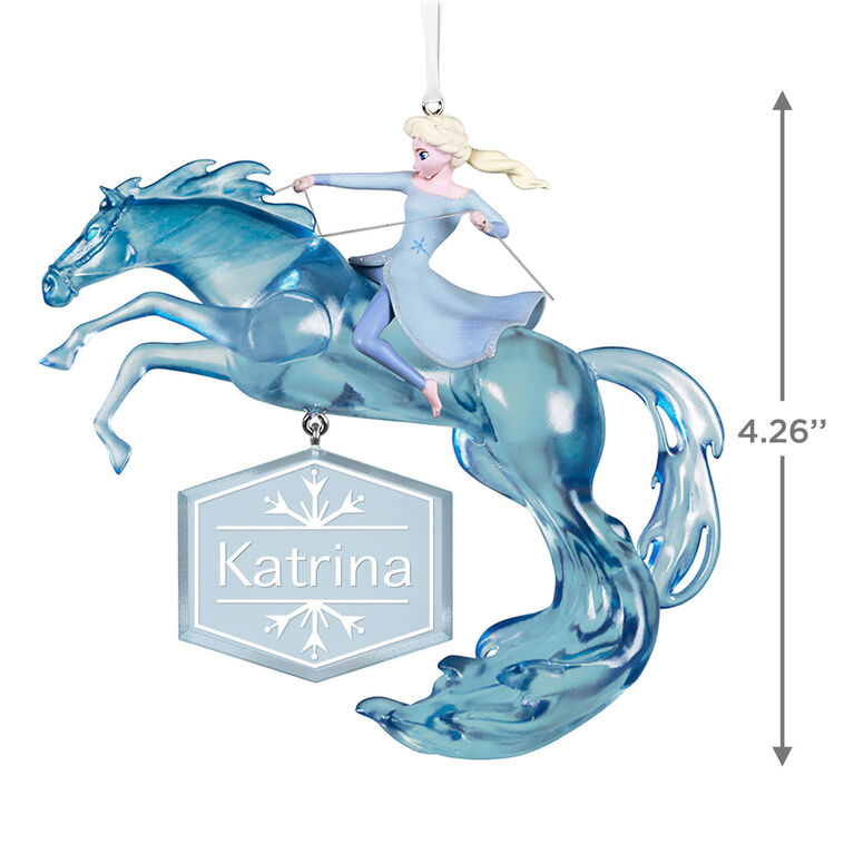 Hallmark Disney Frozen 2 Elsa And Nokk Personalized Ornament Custom Text