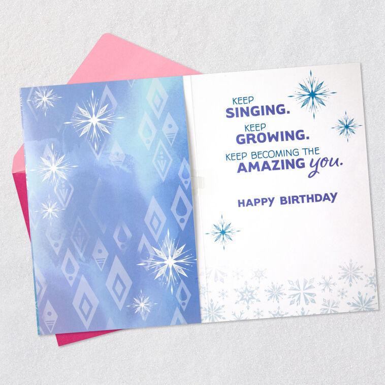Hallmark Disney Frozen 2 Elsa Sing Your Song Musical Birthday Card For Kids