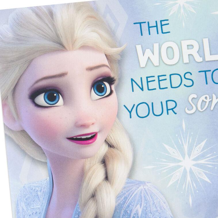 Hallmark Disney Frozen 2 Elsa Sing Your Song Musical Birthday Card For Kids