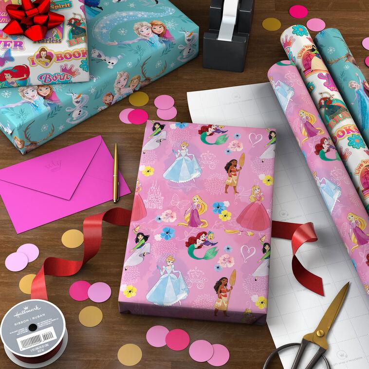 Hallmark Disney Frozen And Disney Princesses Wrapping Paper Assortment 60 Sq. Ft