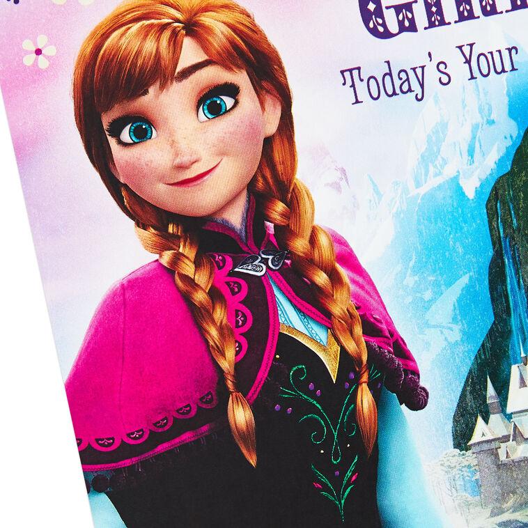 Hallmark Disney Frozen Birthday Card For Her With Stickers