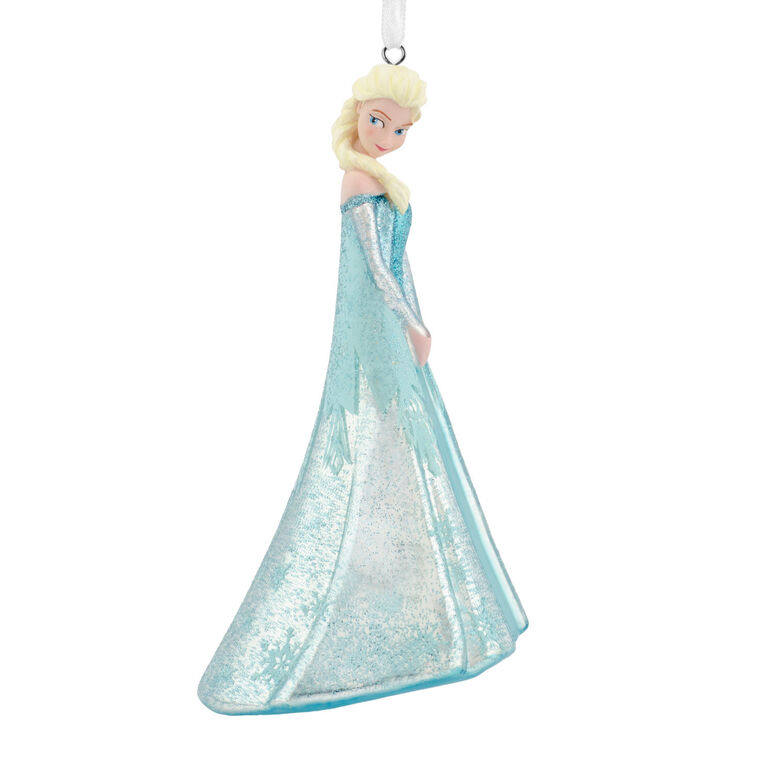hallmark Disney Frozen Elsa Blown Glass Hallmark Ornament