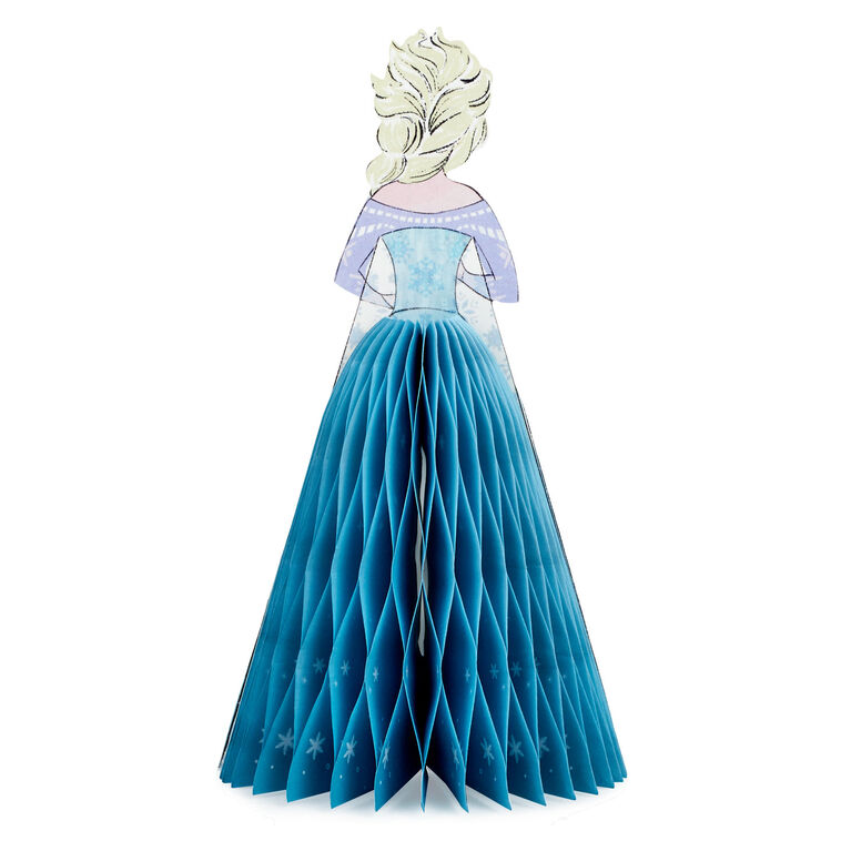 Hallmark Disney Frozen Elsa You Are Pure Magic Honeycomb 3D Pop-Up Card
