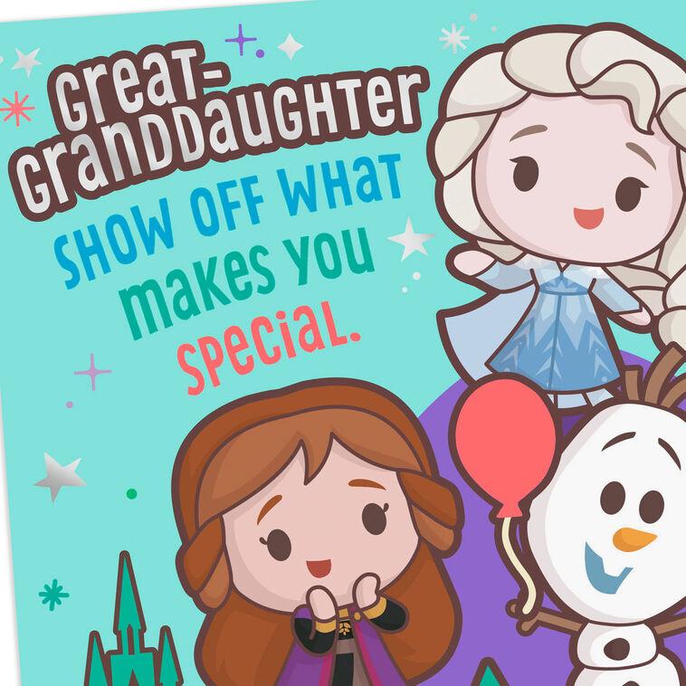 Hallmark Disney Frozen You Make Life Magical Birthday Card For Great-Granddaughter