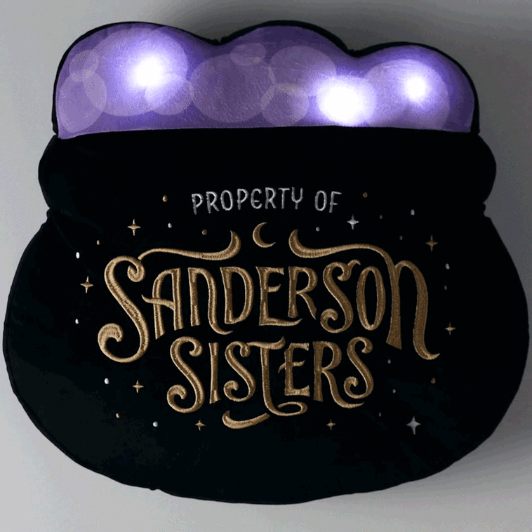 Hallmark Disney Hocus Pocus Bubbling Cauldron Pillow With Light