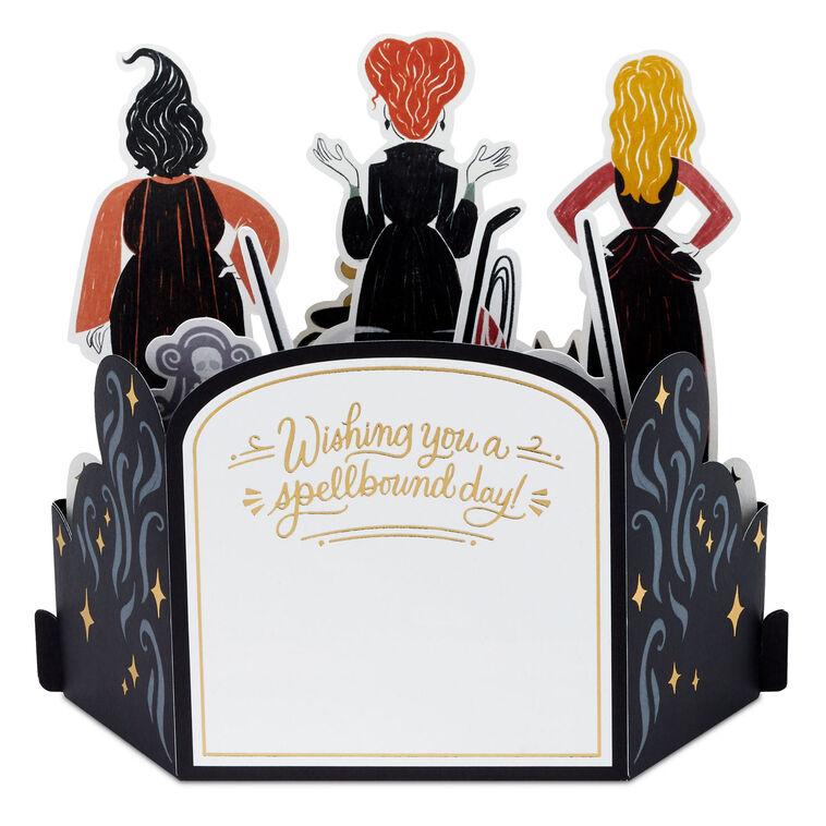 Hallmark Disney Hocus Pocus Bubbling Cauldron Pop-Up Card