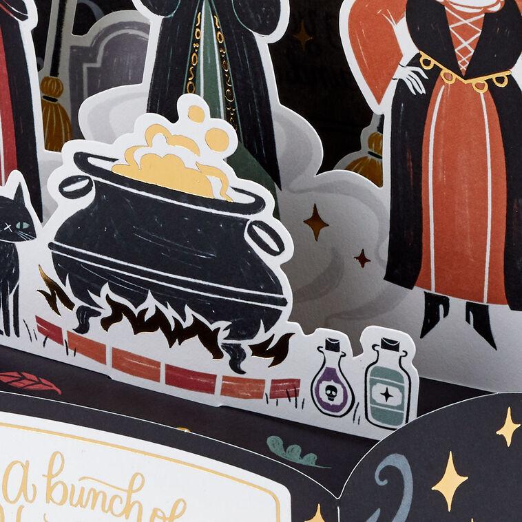 Hallmark Disney Hocus Pocus Bubbling Cauldron Pop-Up Card