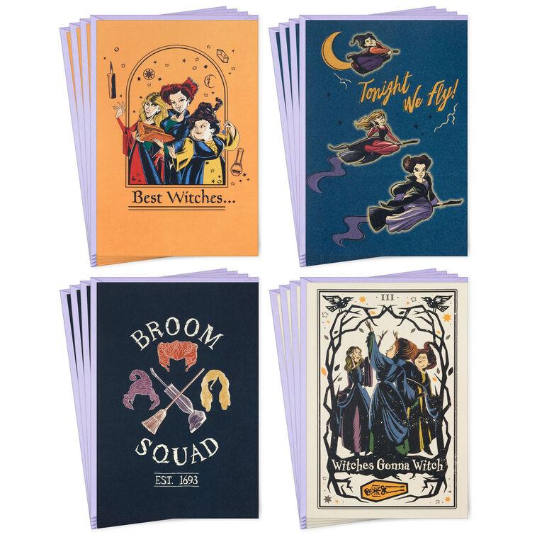 hallmark Disney Hocus Pocus Sanderson Sisters Boxed Halloween Cards Assortment Pack of 16