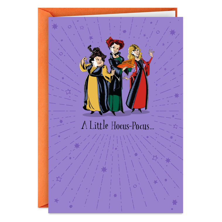 hallmark Disney Hocus Pocus Sanderson Sisters Hope It's Magical Halloween Card