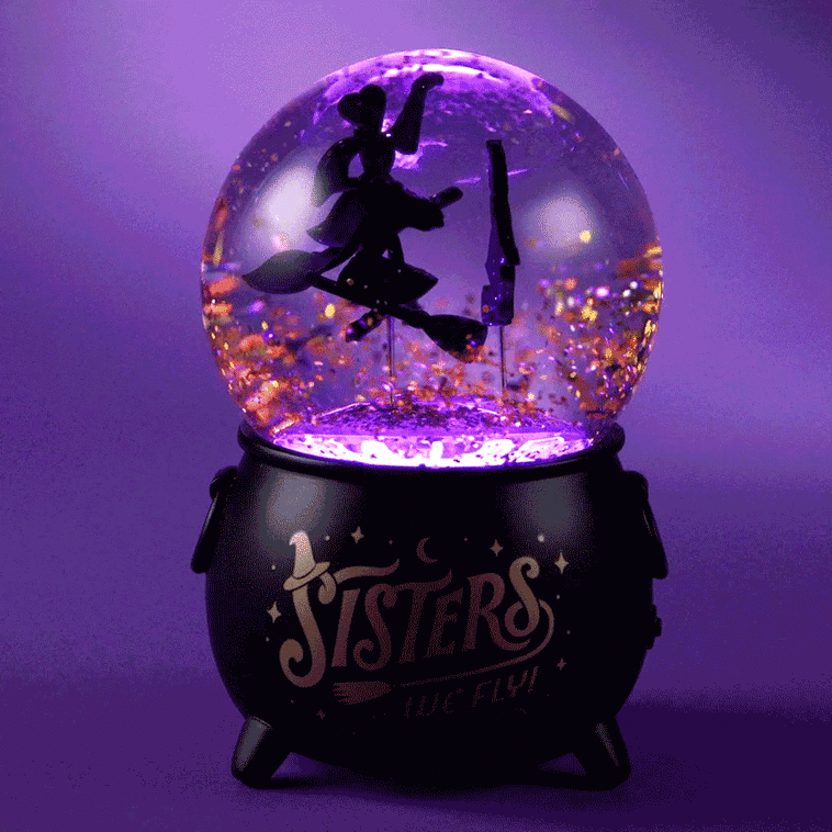 Hallmark Disney Hocus Pocus Sanderson Sisters Snow Globe With Light