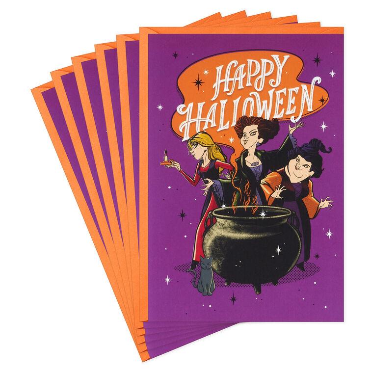 hallmark Disney Hocus Pocus Sanderson Sisters Wickedly Wonderful Halloween Cards Pack of 6