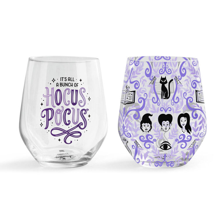 hallmark Disney Hocus Pocus Stemless Glasses Set of 2