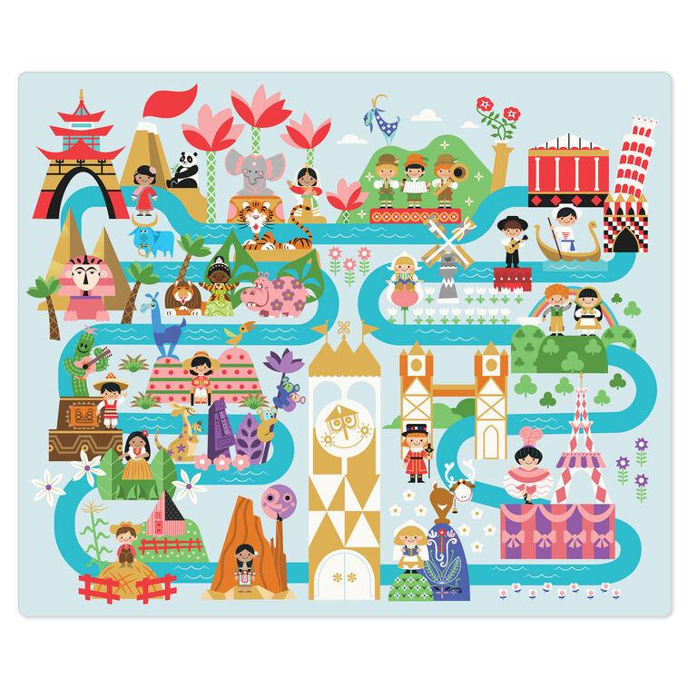 Hallmark Disney It's A Small World Map Throw Blanket 60x52
