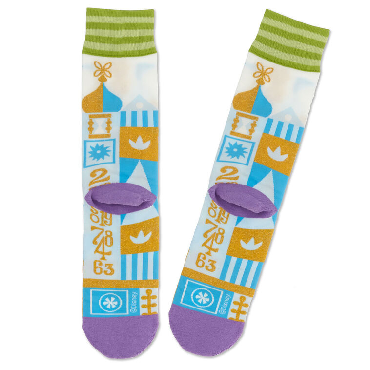 Hallmark Disney It's A Small World Novelty Crew Socks