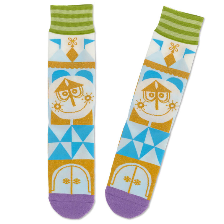hallmark Disney It's a Small World Novelty Crew Socks