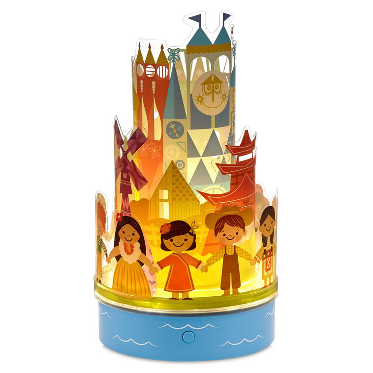 hallmark Disney It's a Small World Rotating Lamp With Sound