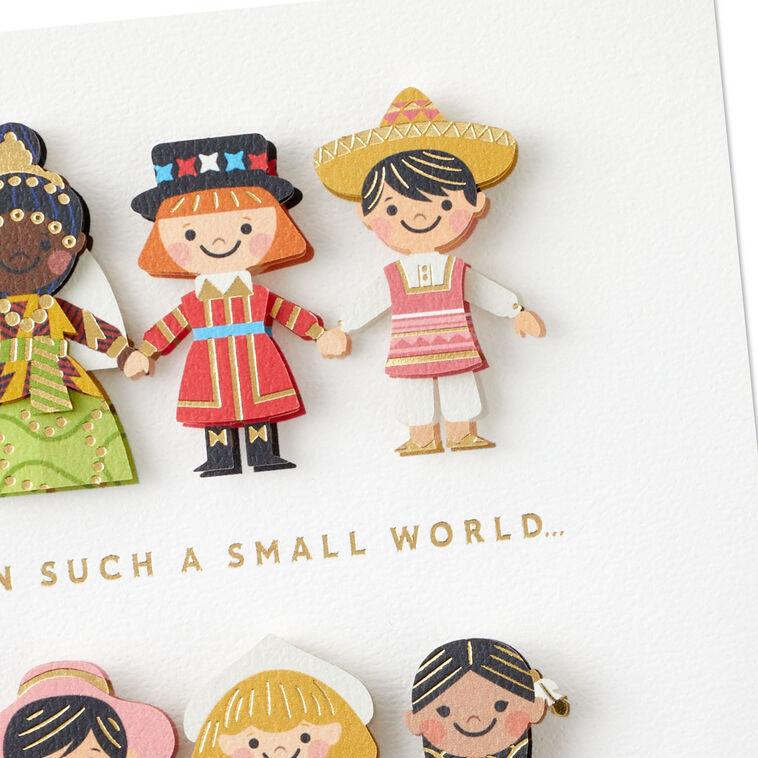 Hallmark Disney It’s A Small World Thinking Of You Card