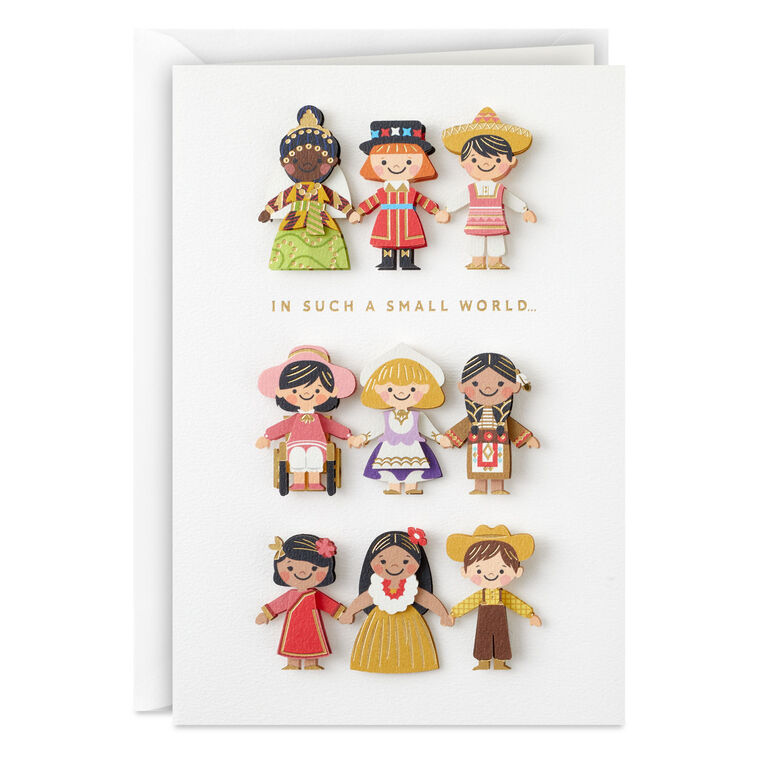hallmark Disney It’s a Small World Thinking of You Card