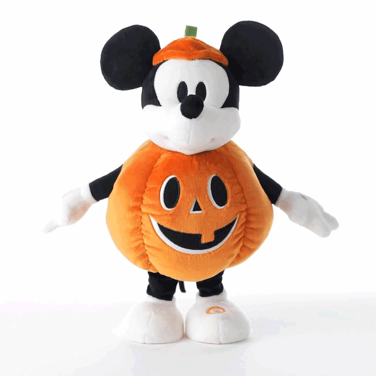 Hallmark Disney Jack-o'-Lantern Mickey Mouse Plush With Sound And Motion 12.5"
