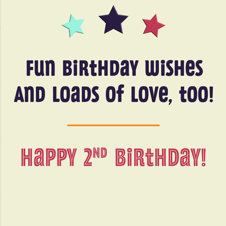 Hallmark Disney Junior T.O.T.S. Loads Of Love 2nd Birthday Card