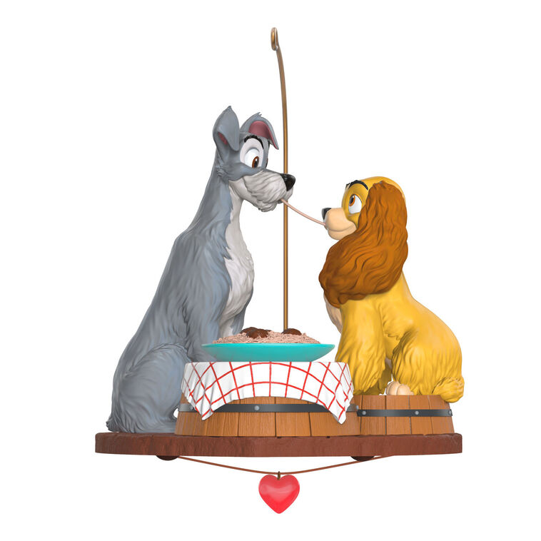 hallmark Disney Lady and the Tramp 70th Anniversary Spaghetti Supper Ornament