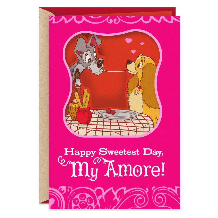 hallmark Disney Lady and the Tramp Sweetest Day Card