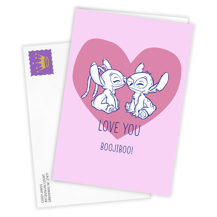 Hallmark Disney Lilo & Stitch Custom Valentine's Day Card