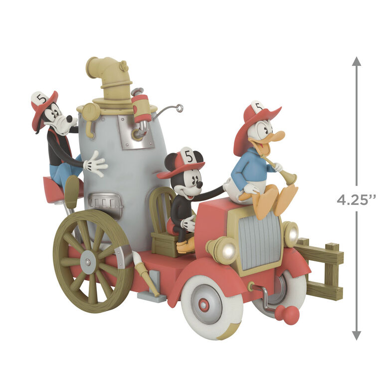 Hallmark Disney Mickey And Friends Firefighting Friends 2025 Ornament With Light Sound And Motion