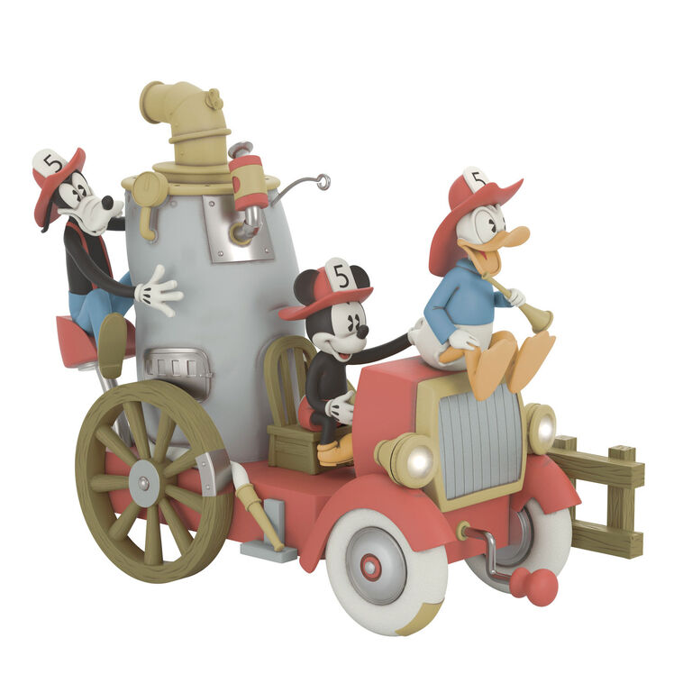 hallmark Disney Mickey and Friends Firefighting Friends 2025 Ornament With Light Sound and Motion