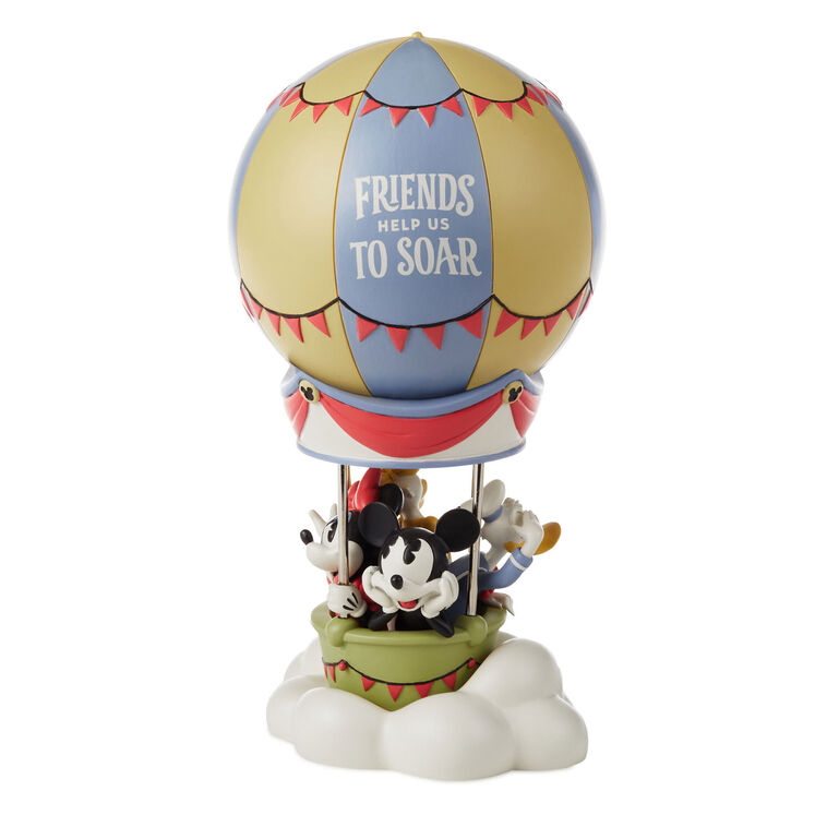 hallmark Disney Mickey and Friends Hot Air Balloon Limited Edition Figurine 8.25"